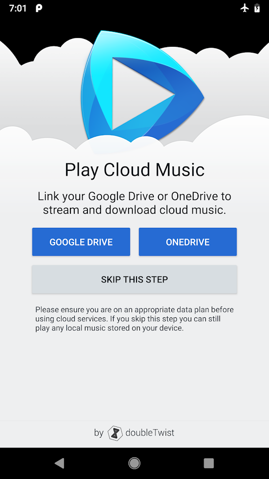 CloudPlayer app on Android