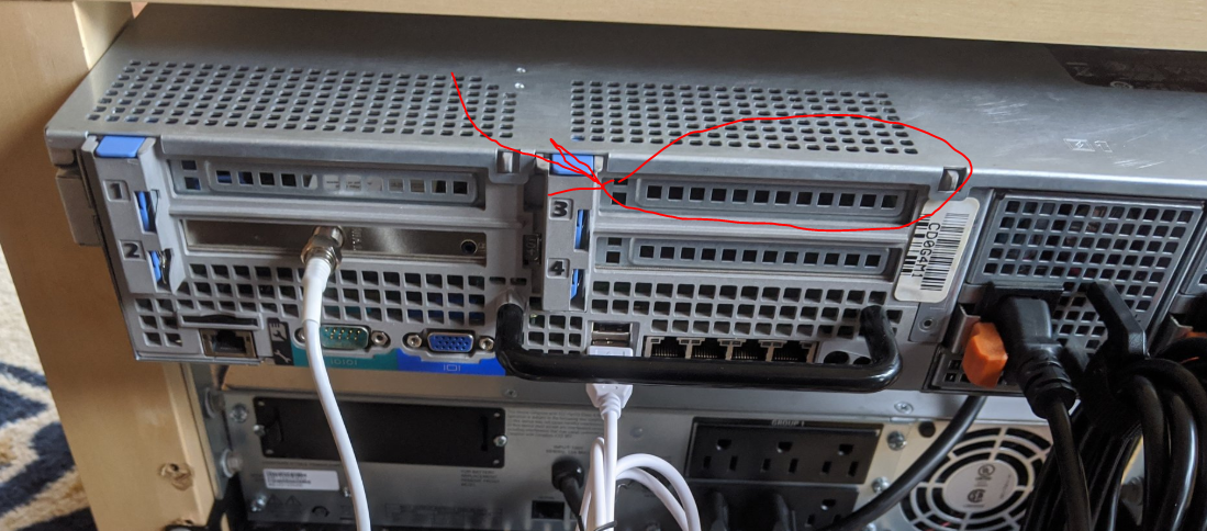 In effect, with the PCIe x16 riser, you can only use a single expansion slot (indicated).