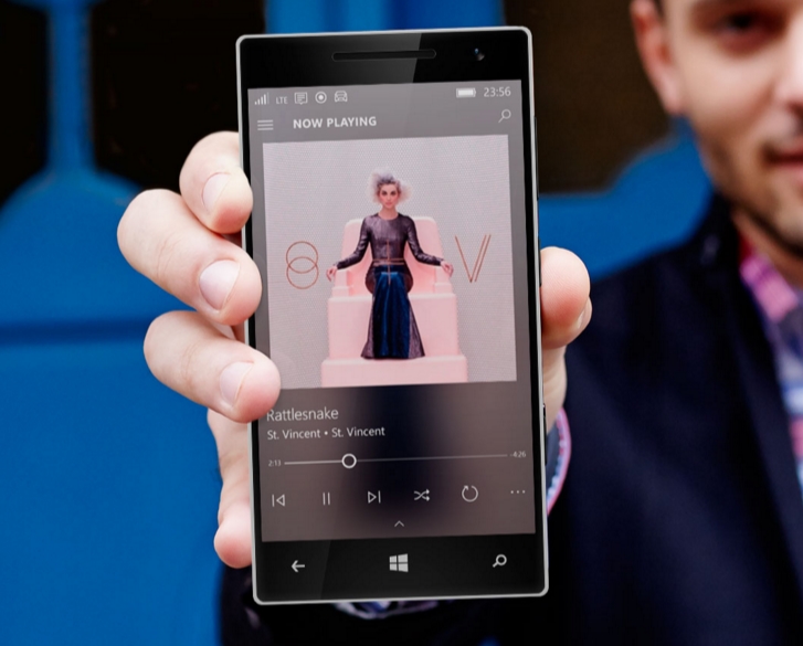 Groove Music app on Windows 10 Mobile