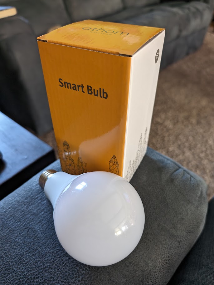 An Athom WLED 15W Color Bulb I plan to use for the On Call automation light