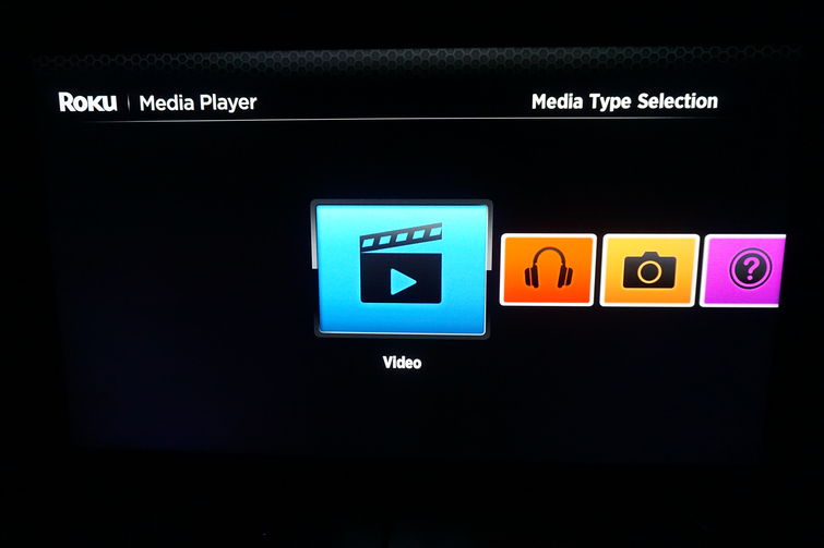 The Roku Media Player app, whose UI leaves a lot to be desired.