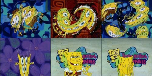 SpongeBob SquarePants famously uses a lot of smear frames in it's animation to exaggerate the sense of motion.