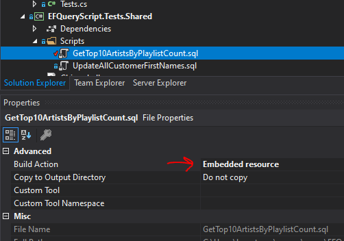 Don't forget to set the 'Build Action' to 'Embedded Resource.'