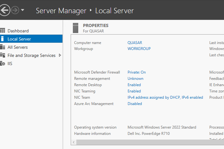 Assigning a Fixed IP Address to a NIC Team in Windows Server